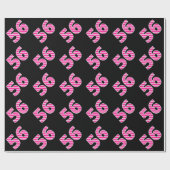 Roze Stripes 56 Event # (Birthday, Jubileum) Cadeaupapier (Vlak)