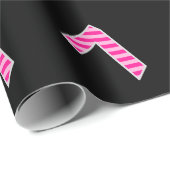 Roze Stripes 7 Event # (Birthday, Jubileum) Cadeaupapier (Rol Hoek)