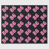 Roze Stripes 86 Event # (Birthday, Jubileum) Cadeaupapier (Vlak)