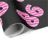 Roze Stripes 86 Event # (Birthday, Jubileum) Cadeaupapier (Rol Hoek)