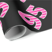 Roze Stripes 95 Event # (Birthday, Jubileum) Cadeaupapier (Rol Hoek)