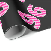 Roze Stripes 96 Event # (Birthday, Jubileum) Cadeaupapier (Rol Hoek)