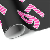 Roze Stripes 97 Event # (Birthday, Jubileum) Cadeaupapier (Rol Hoek)