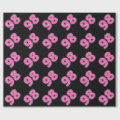 Roze Stripes 98 Event # (Birthday, Jubileum) Cadeaupapier (Vlak)