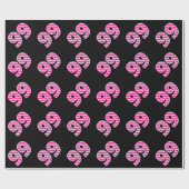Roze Stripes 99 Event # (Birthday, Jubileum) Cadeaupapier (Vlak)