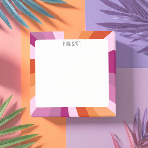 Roze stripes aangepast grafisch logo op maat post-it® notes