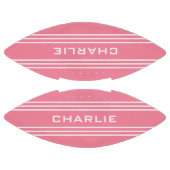 Roze stripes aangepast monogram football (Panelen)
