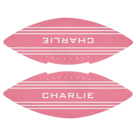 Roze stripes aangepast monogram football (Panelen)