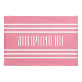 Roze stripes aangepaste tekstkussens hoesjes kussensloop