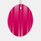 Roze stripes Achtergrond Keramisch Ornament (Rechts)