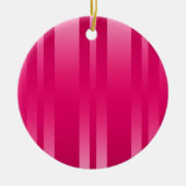 Roze stripes Achtergrond Keramisch Ornament (Voorkant)