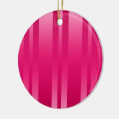 Roze stripes Achtergrond Keramisch Ornament (Links)
