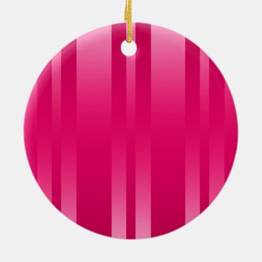 Roze stripes Achtergrond Keramisch Ornament (Achterkant)