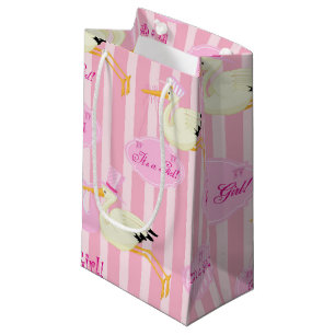 Roze Stripes Baby girl Klein Cadeauzakje