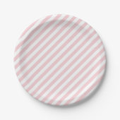 Roze stripes Bord papier (Voorkant)