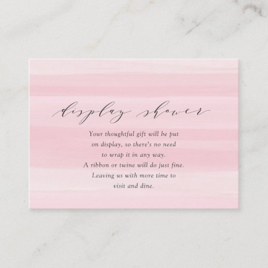 Roze Stripes Display Shower Enclosure Kaart (Voorkant)