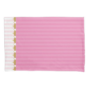 Roze stripes en goudkanonnen Hoesje Kussensloop