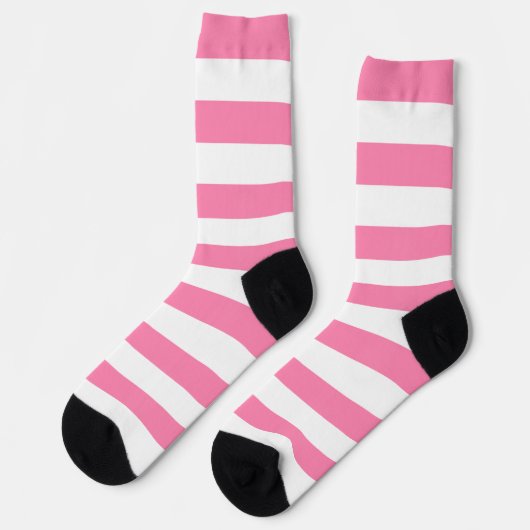 Roze stripes en schroefcontactdozen sokken (Links)