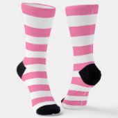 Roze stripes en schroefcontactdozen sokken (Gebogen)