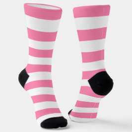 Roze stripes en schroefcontactdozen sokken
