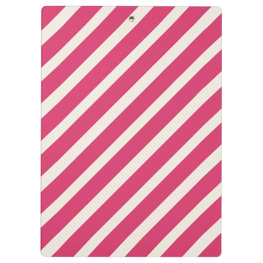 Roze stripes Green Apple Teacher Klembord (Achterkant)