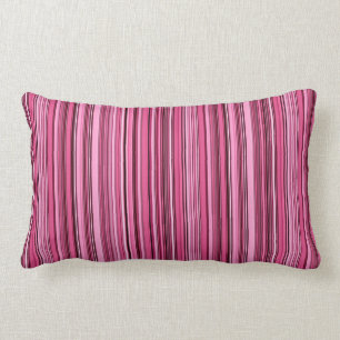 Roze stripes Lumbar Pillow Kussen