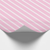 Roze stripes omslagpapier cadeaupapier (Hoek)