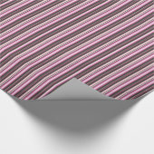 Roze stripes Patroonverlooppapier Cadeaupapier (Hoek)