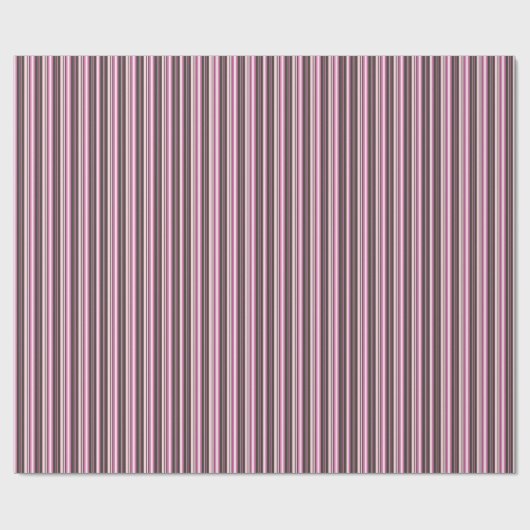 Roze stripes Patroonverlooppapier Cadeaupapier (Vlak)
