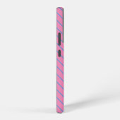 Roze Stripes Samsung Galaxy S22-cel telefoontas Samsung Galaxy Hoesje (Rechterkant)