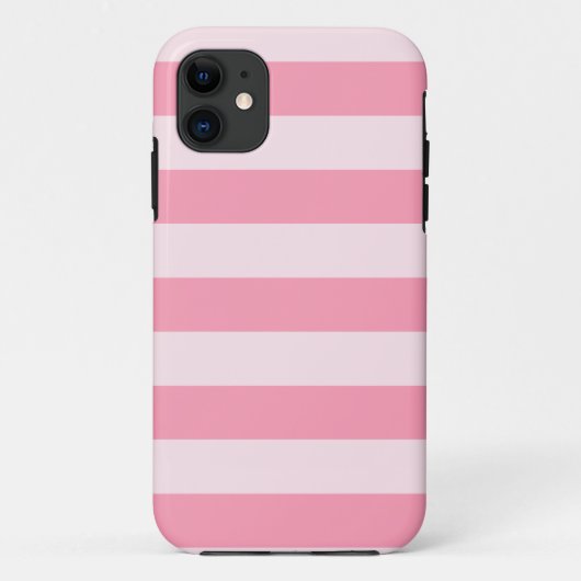 Roze Stripes Snoep Winkelen iPhone 5/5S Hoesje (Achterkant)
