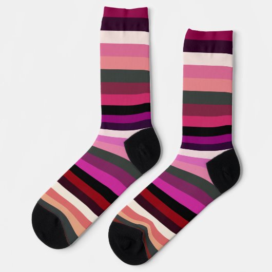 Roze stripes Sokken (Links)