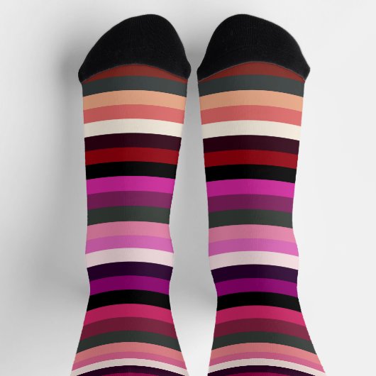 Roze stripes Sokken (Top)