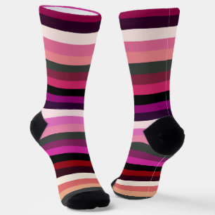 Roze stripes Sokken