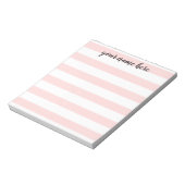 Roze stripes, speciaal Notitieblok (Linkerzijde)