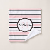 Roze stripesPatroon Bad Handdoek (Wasdoekje)