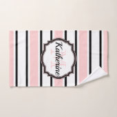 Roze stripesPatroon Bad Handdoek (Handdoek)