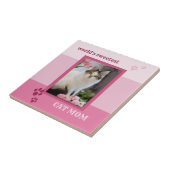 Roze stripper Cute Photo Tile Tegeltje (Zijkant)