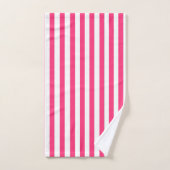 Roze strips bad handdoek (Handdoek)