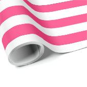 Roze strips cadeaupapier (Rol Hoek)