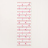 Roze strips die je Creëer je eigen kalm Yogamat (Achterkant)