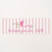 Roze strips die je Creëer je eigen kalm Yogamat (Voorkant (horizontaal))