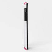 Roze strips met Gold Foil Diamond Case-Mate iPhone Case (Achterkant/links)