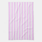 Roze strips op White Kitchen Towel Theedoek (Verticaal)