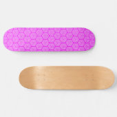 Roze strips persoonlijk skateboard (Horizontaal)