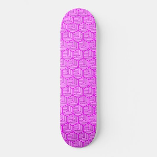 Roze strips persoonlijk skateboard (Voorkant)