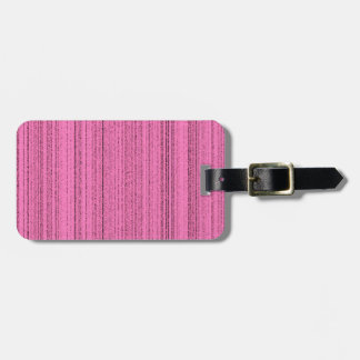 Roze stroken bagagelabel