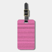 Roze stroken bagagelabel (Voorkant verticaal)