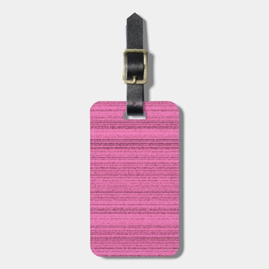 Roze stroken bagagelabel (Voorkant verticaal)