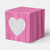 Roze stroken bedankdoosjes (Voorkant Zijde)